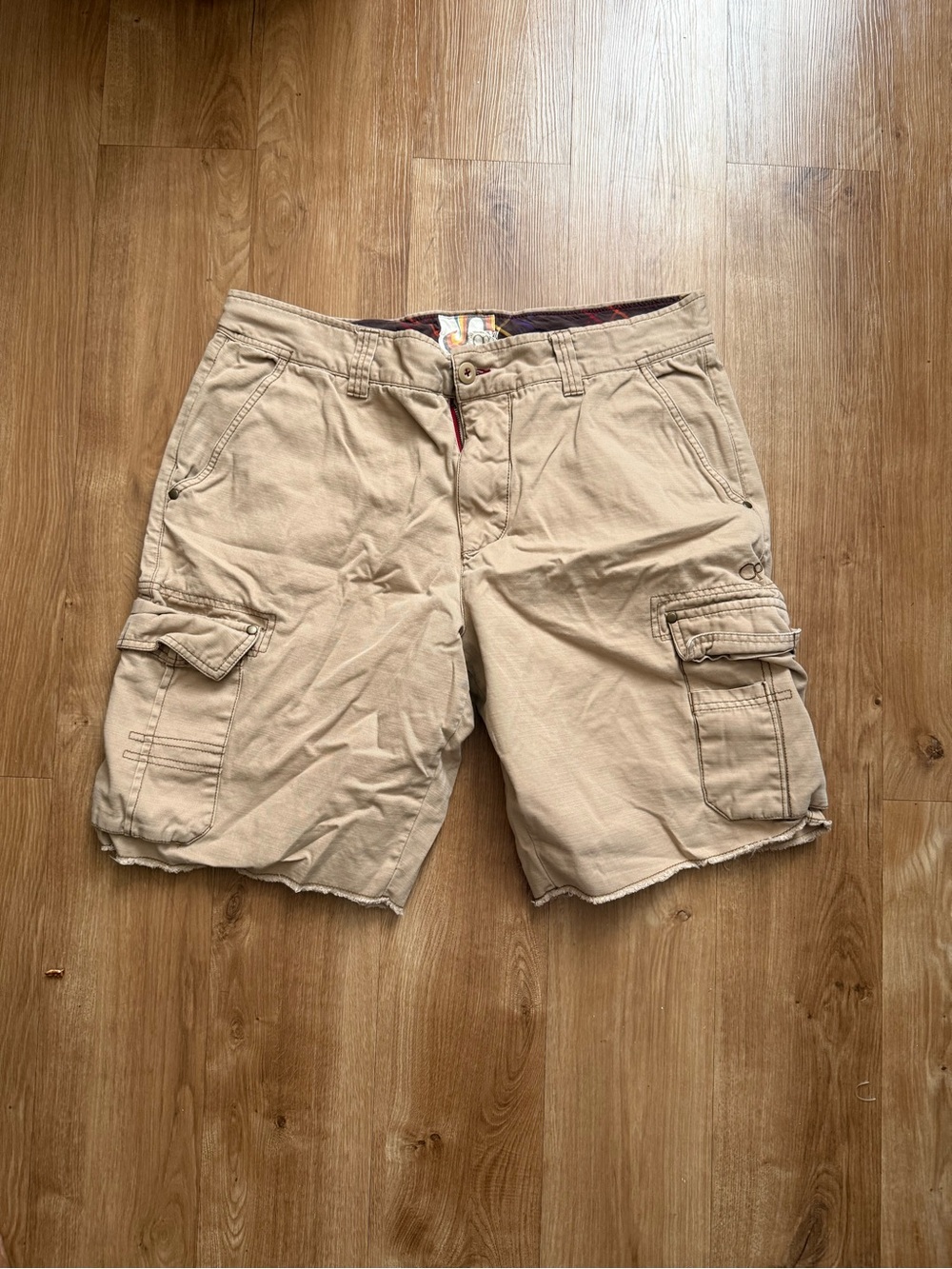 OP Khaki Cargo Shorts with Multi-Pocket Design
